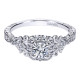 Gabriel 14 Karat Victorian Engagement Ring ER911782R0W44JJ