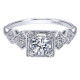Gabriel 14 Karat Victorian Engagement Ring ER911780R2W44JJ