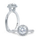 A.JAFFE 14 Karat Signature Engagement Ring MES672