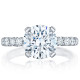 HT254525RD9 Platinum Tacori Petite Crescent Engagement Ring