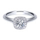 Gabriel 14 Karat Victorian Engagement Ring ER911716R0W44JJ