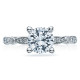 47-2RD7 Platinum Tacori Sculpted Crescent Engagement Ring