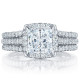 HT2551PR65 Platinum Tacori Petite Crescent Engagement Ring