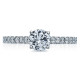 36-2RD6 Platinum Tacori Clean Crescent Engagement Ring