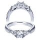 Taryn 14k White Gold Round Straight Engagement Ring TE5993W44JJ