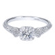Gabriel 14 Karat Victorian Engagement Ring ER910779W44JJ