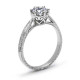 Tacori Platinum Solitaire Engagement Ring 10018