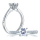 A Jaffe 18 Karat Classic Engagement Ring ME1567