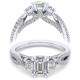 Taryn 14k White Gold Emerald Cut Diamond Engagement Ring TE12663E3W44JJ