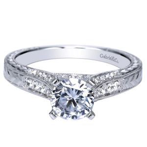 Gabriel 14 Karat Victorian Engagement Ring ER7992W44JJ