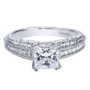 Gabriel 14 Karat Victorian Engagement Ring ER3893W44JJ