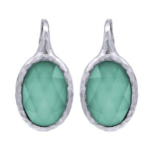 Gabriel Fashion Silver Organic Leverback Earrings EG12394SVJXG