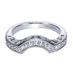 Gabriel 14 Karat Victorian Wedding Band WB3857W44JJ