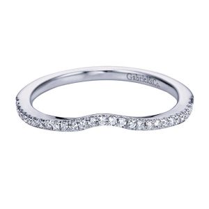 Gabriel 14 Karat Contemporary Wedding Band WB6552W44JJ