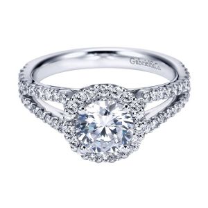 Gabriel 14 Karat Contemporary Engagement Ring ER7257W44JJ