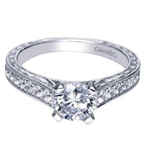 Gabriel 14 Karat Victorian Engagement Ring ER98600W44JJ