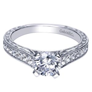 Gabriel 14 Karat Victorian Engagement Ring ER98600W44JJ