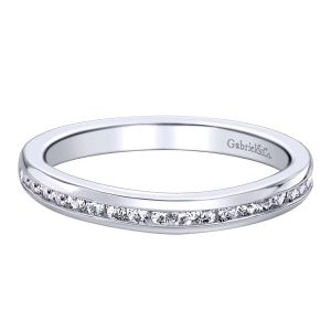 Gabriel 14 Karat Contemporary Wedding Band WB9717W44JJ