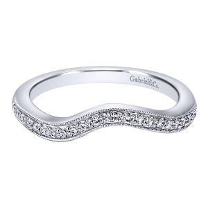 Gabriel 14 Karat Contemporary Wedding Band WB10473W44JJ