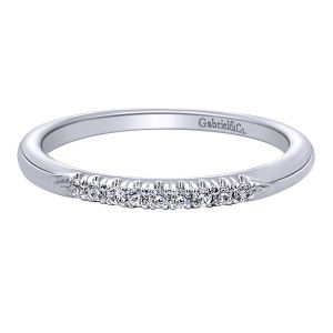 Gabriel 14 Karat Contemporary Wedding Band WB10422W44JJ