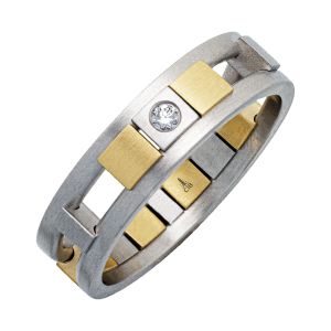 240573 Christian Bauer Platinum & 18 Karat Diamond Wedding Ring / Band