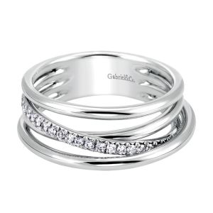 Gabriel Fashion 14 Karat Modern Ladies' Ring LR5839W44JJ