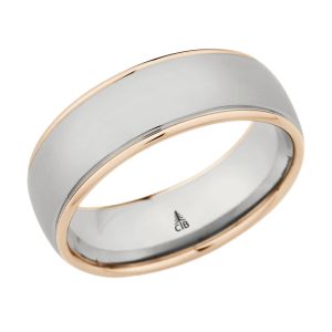 274128 Christian Bauer 14 Karat Two-Tone Wedding Ring / Band