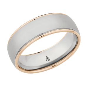 274128 Christian Bauer Platinum & 18 Karat Wedding Ring / Band