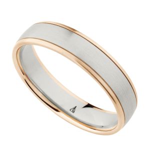 274166 Christian Bauer 14 Karat Two-Tone Wedding Ring / Band