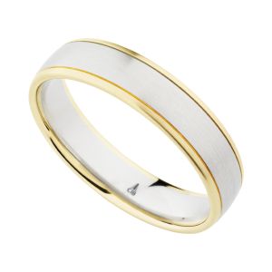274166 Christian Bauer Platinum & 18 Karat Wedding Ring / Band
