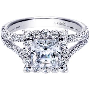 Gabriel 14 Karat Victorian Engagement Ring ER8734W44JJ