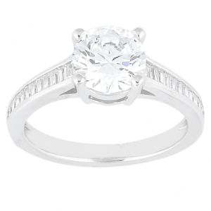 Taryn Collection Platinum Diamond Engagement Ring TQD 0388