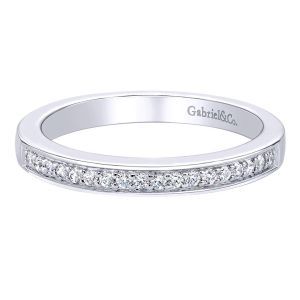 Gabriel 14 Karat Contemporary Wedding Band WB9635W44JJ