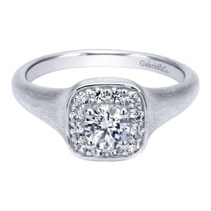 Gabriel 14 Karat Contemporary Engagement Ring ER911940R0W44JJ