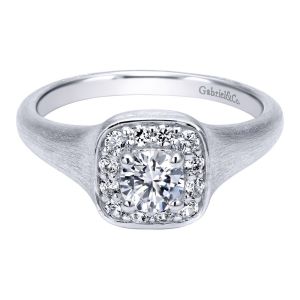 Gabriel 14 Karat Contemporary Engagement Ring ER911940R0W44JJ