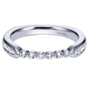 Gabriel 14 Karat Contemporary Wedding Band WB3985W44JJ