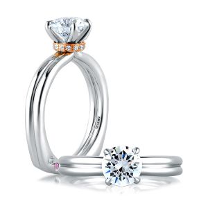 A.JAFFE 18 Karat Signature Engagement Ring MES581