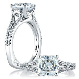 A.JAFFE 14 Karat Signature Engagement Ring MES573