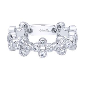 Gabriel Fashion 14 Karat Stackable Stackable Ladies' Ring LR5663W44JJ