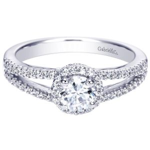 Gabriel 14 Karat Contemporary Engagement Ring ER96414W44JJ