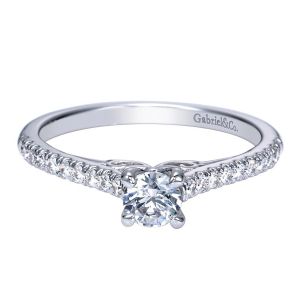 Gabriel 14 Karat Contemporary Engagement Ring ER98720W44JJ