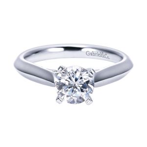 Gabriel 14 Karat Contemporary Engagement Ring ER6686W4JJJ