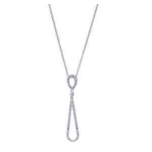 Gabriel Fashion 14 Karat Lusso Diamond Necklace NK1668W44JJ