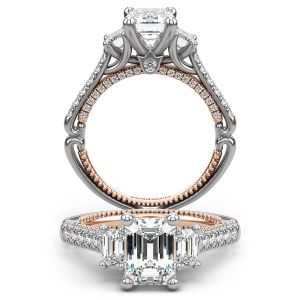 Verragio Couture-0470EM-2WR Platinum Engagement Ring