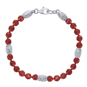 Gabriel Fashion Silver Bali Beads Bracelet TB2930SVJRO