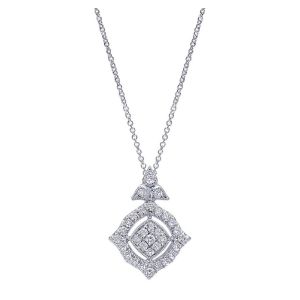 Gabriel Fashion 14 Karat Lusso Diamond Necklace NK4481W45JJ