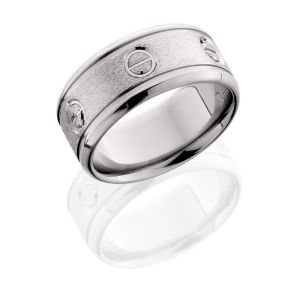 Lashbrook 10BTG025 STONE-POLISH Titanium Wedding Ring or Band