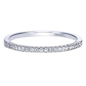 Gabriel 14 Karat Contemporary Wedding Band WB7989W44JJ