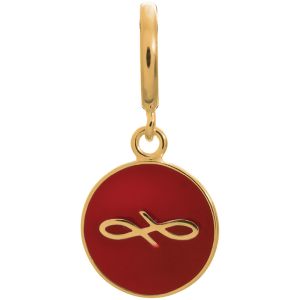 Endless Jewelry Red Endless Coin Gold Plated Charm 53345-9