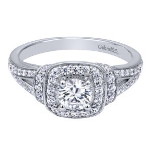 Gabriel 14 Karat Contemporary Engagement Ring ER910137R0W44JJ